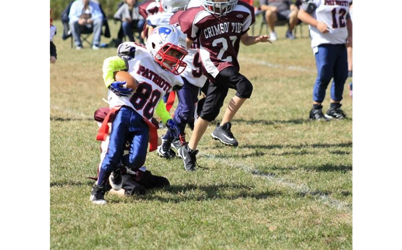 One of our flag players making a great run.